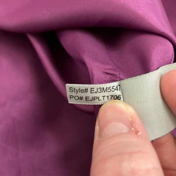 Eliza J Floral Fit and Flare Dress Women's Size 8 Purple Gray Sleeveless A Line - Picture 7 of 8